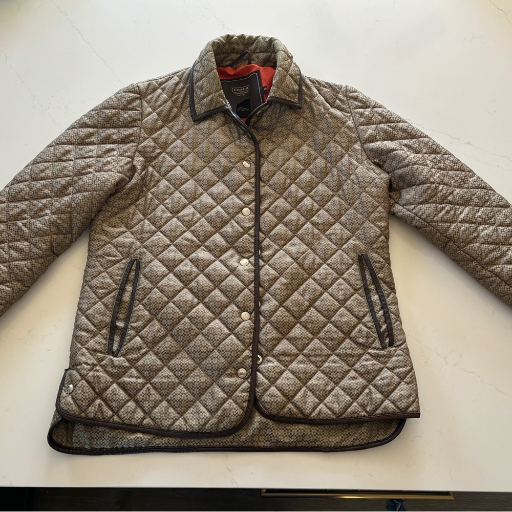 Brown Vintage Coach Signature Coat